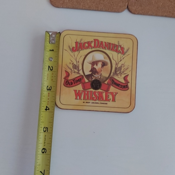 Jack Daniels set of 6 coasters cork bottom with the box - Picture 4 of 11